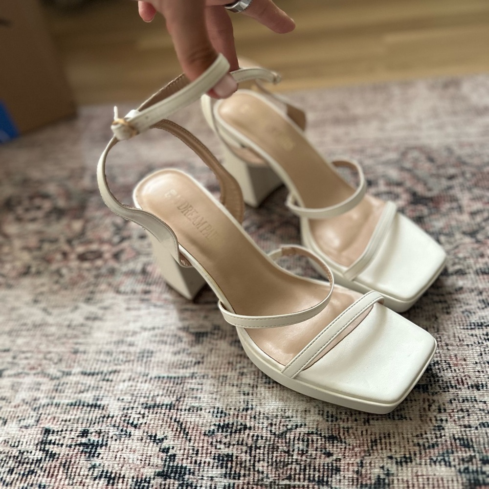 White Platform Heels - Dream Pairs